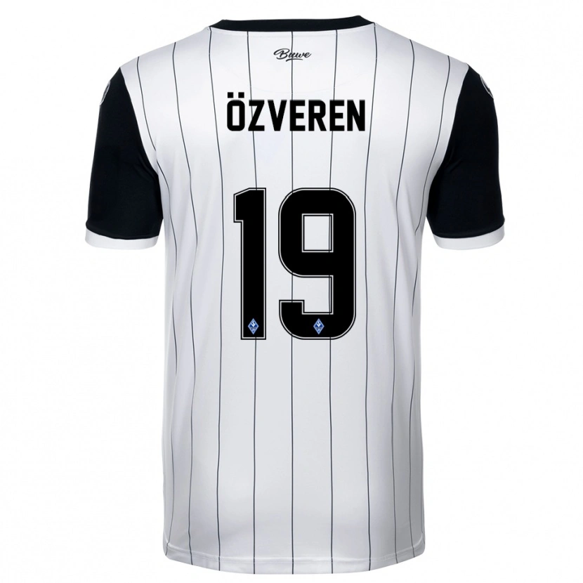 Danxen Men Sedat Özveren #19 White Black Away Jersey 2025/26 T-Shirt