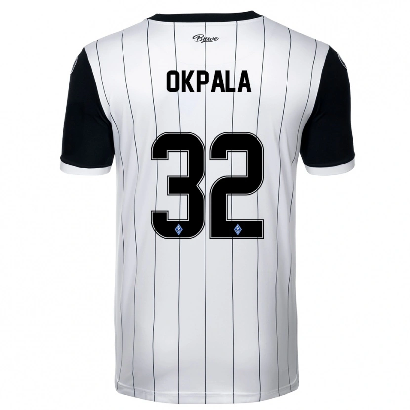 Danxen Men Kennedy Okpala #32 White Black Away Jersey 2025/26 T-Shirt