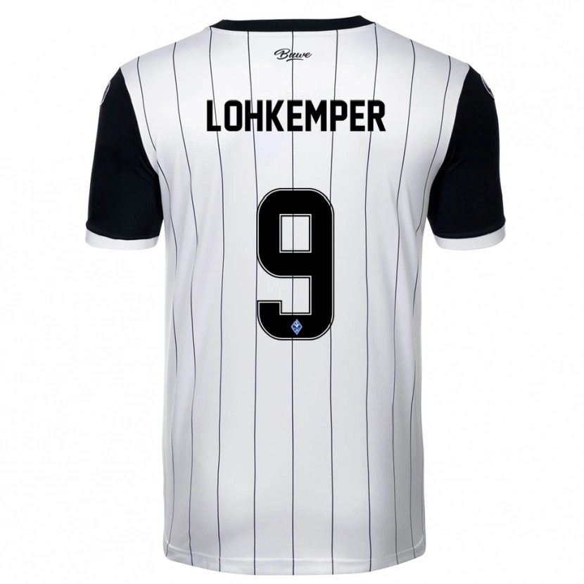 Danxen Men Felix Lohkemper #9 White Black Away Jersey 2025/26 T-Shirt