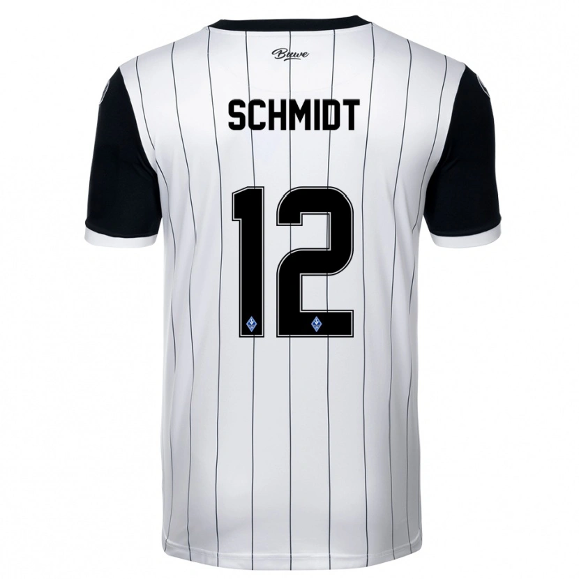 Danxen Men Niclas Schmidt #12 White Black Away Jersey 2025/26 T-Shirt