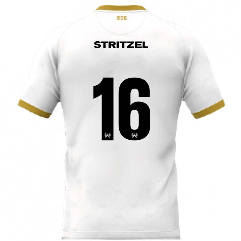 Danxen Men Florian Stritzel #16 White Gold Away Jersey 2025/26 T-Shirt