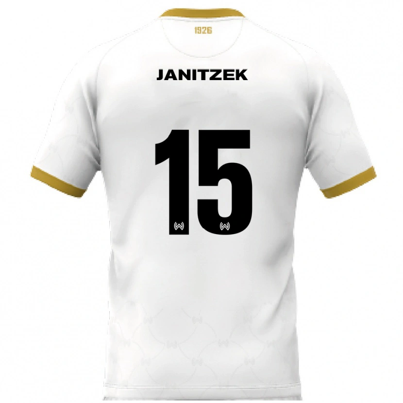 Danxen Men Justin Janitzek #15 White Gold Away Jersey 2025/26 T-Shirt