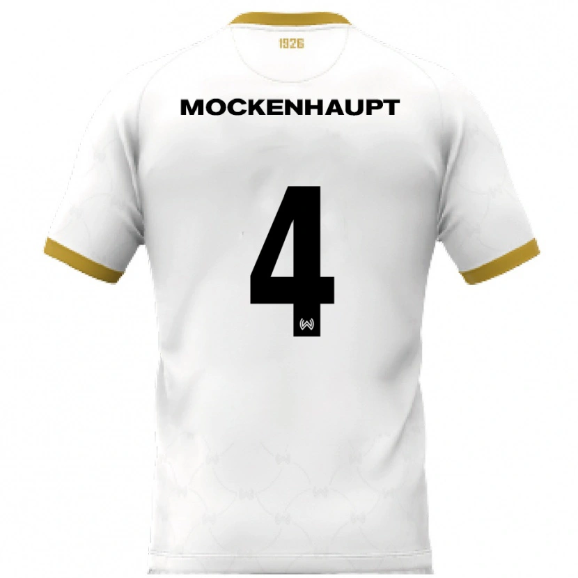 Danxen Men Sascha Mockenhaupt #4 White Gold Away Jersey 2025/26 T-Shirt