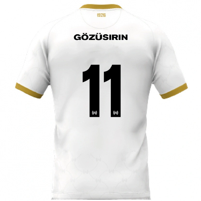 Danxen Men Tarik Gözüsirin #11 White Gold Away Jersey 2025/26 T-Shirt