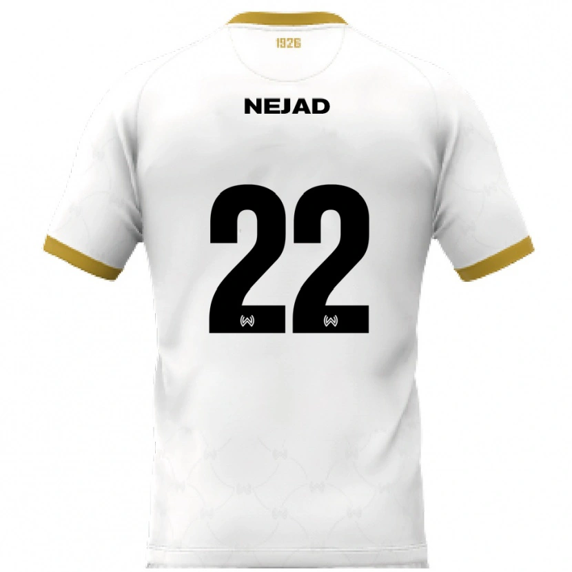 Danxen Men Milad Nejad #22 White Gold Away Jersey 2025/26 T-Shirt