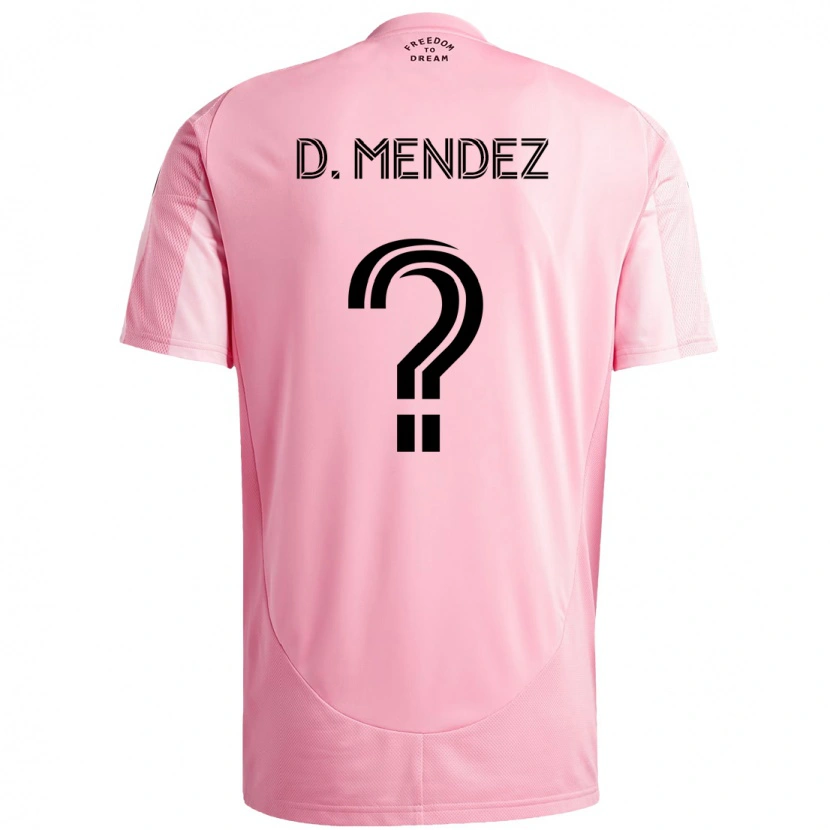 Danxen Kid Dylan Mendez #0 Pink Black Home Jersey 2025/26 T-Shirt
