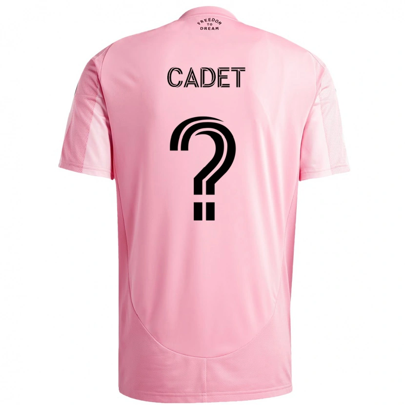 Danxen Kid Zidane Cadet #0 Pink Black Home Jersey 2025/26 T-Shirt