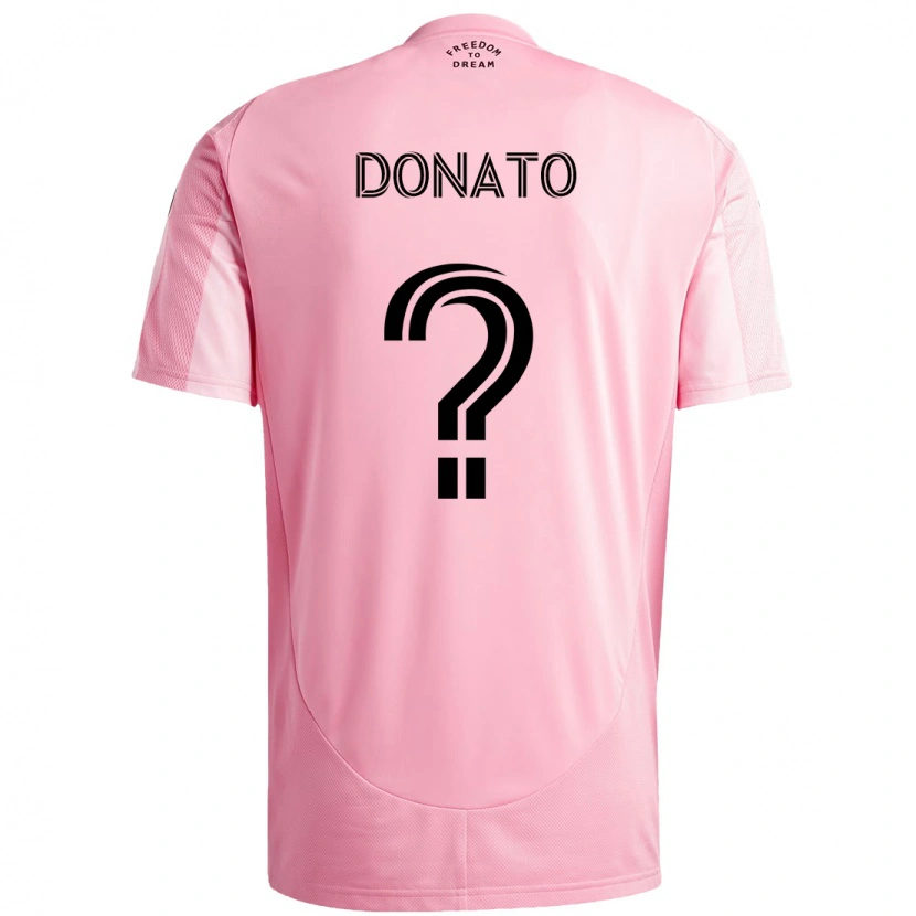 Danxen Kid Benjamin Donato #0 Pink Black Home Jersey 2025/26 T-Shirt