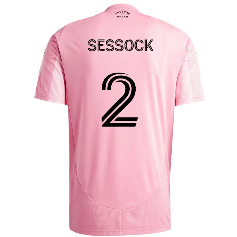 Danxen Kid Nykolas Sessock #2 Pink Black Home Jersey 2025/26 T-Shirt