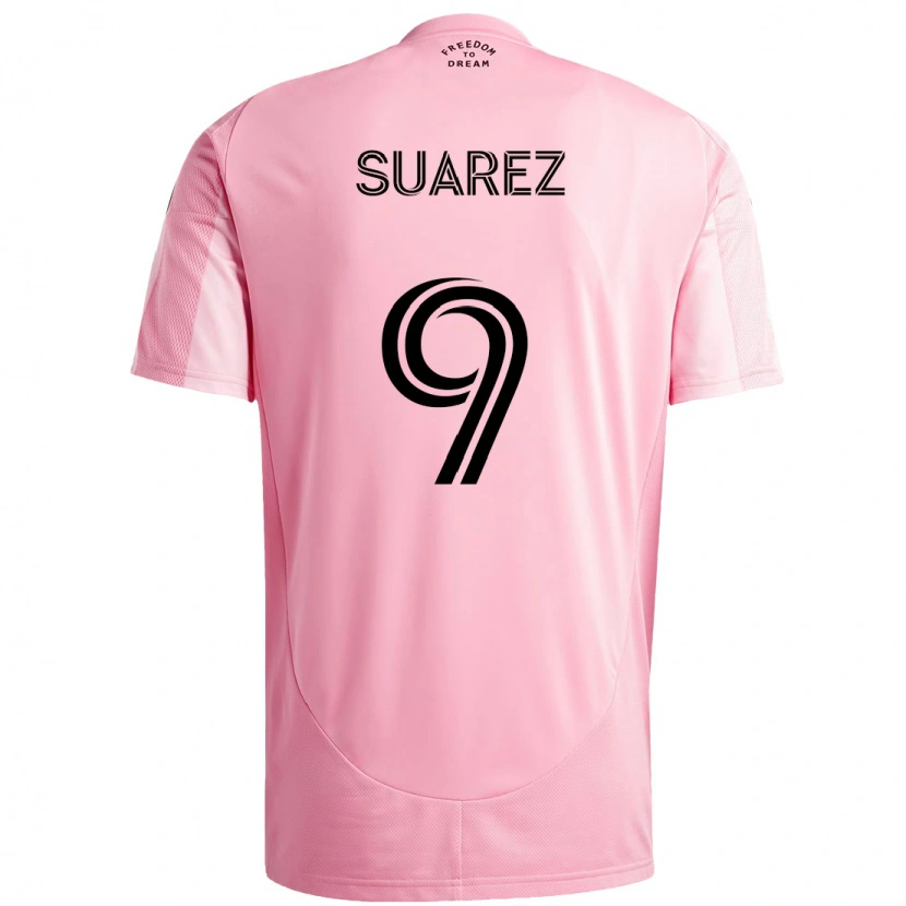 Danxen Kid Luis Suárez #9 Pink Black Home Jersey 2025/26 T-Shirt