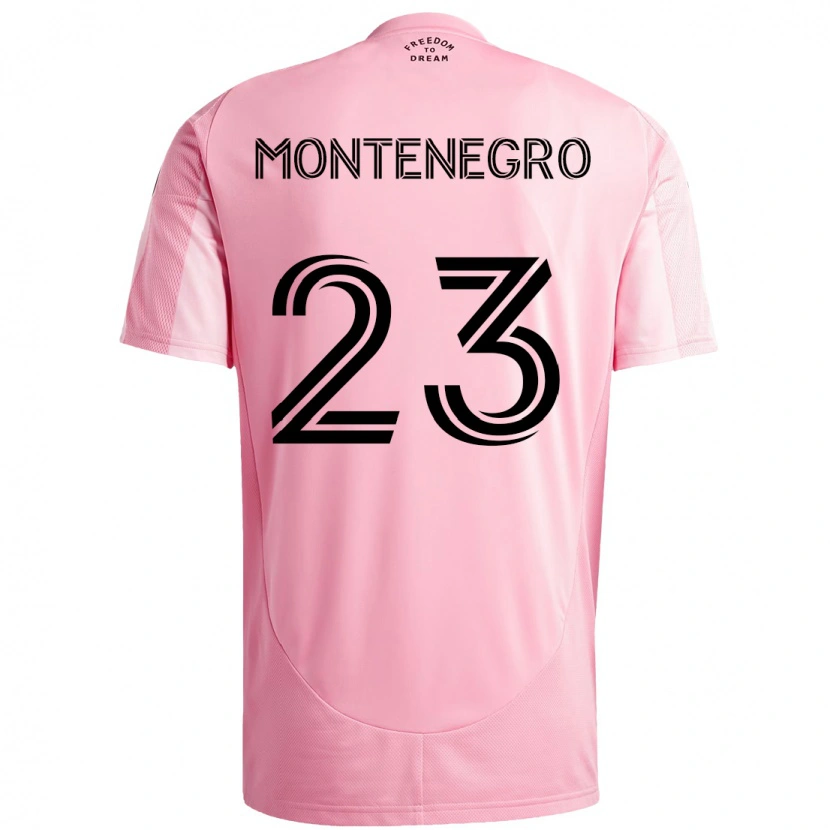 Danxen Kid Ricardo Montenegro #23 Pink Black Home Jersey 2025/26 T-Shirt