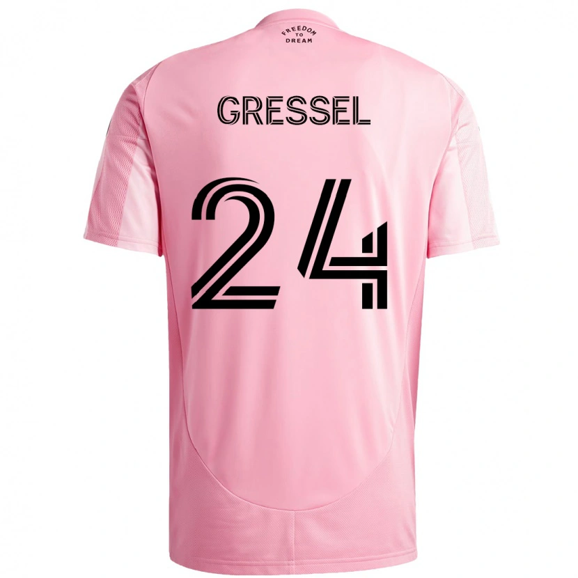 Danxen Kid Julian Gressel #24 Pink Black Home Jersey 2025/26 T-Shirt