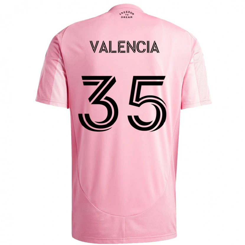 Danxen Kid Felipe Valencia #35 Pink Black Home Jersey 2025/26 T-Shirt