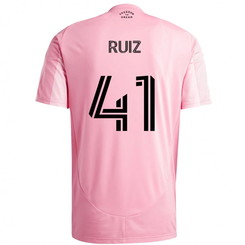 Danxen Kid David Ruíz #41 Pink Black Home Jersey 2025/26 T-Shirt