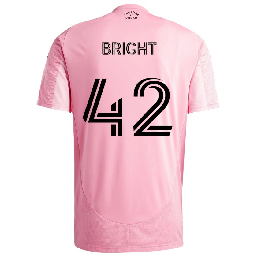 Danxen Kid Yannick Bright #42 Pink Black Home Jersey 2025/26 T-Shirt