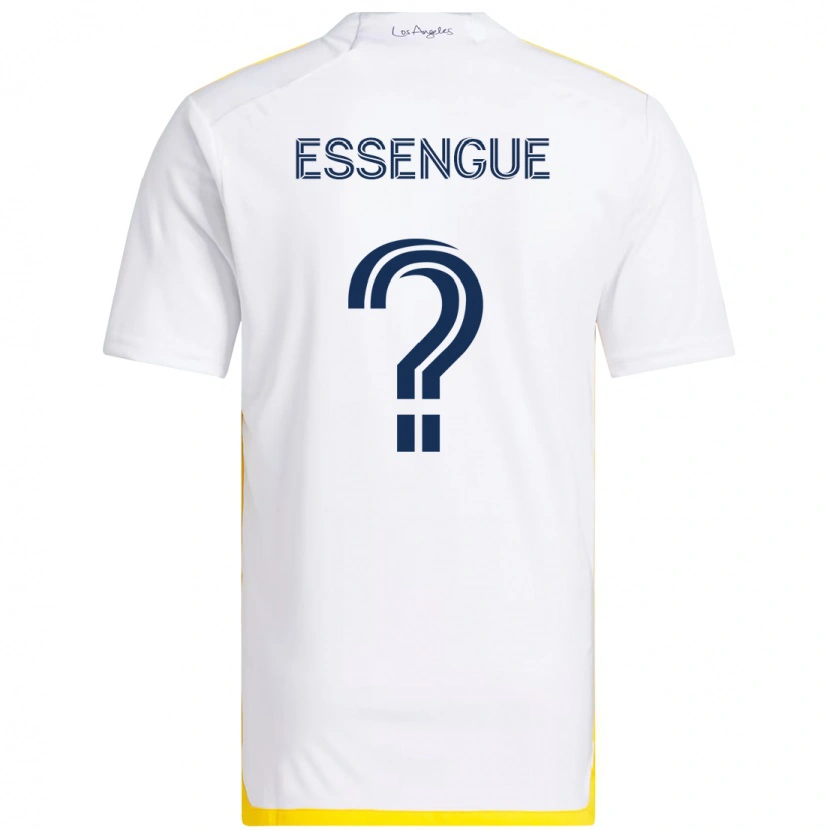 Danxen Kid Ascel Essengue #0 White Yellow Home Jersey 2025/26 T-Shirt