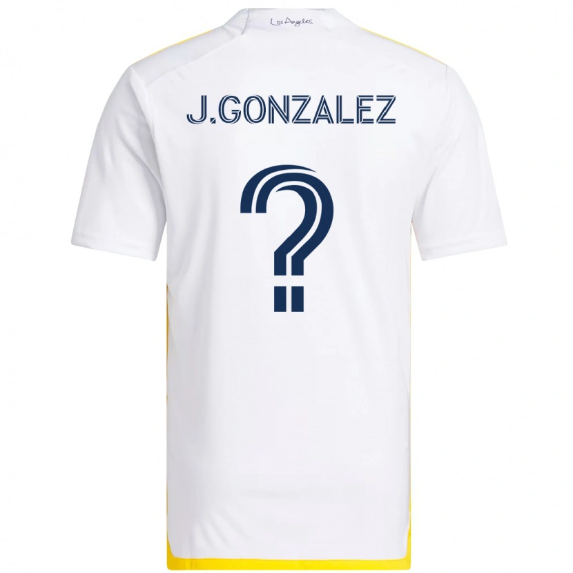 Danxen Kid Jesse Gonzalez #0 White Yellow Home Jersey 2025/26 T-Shirt