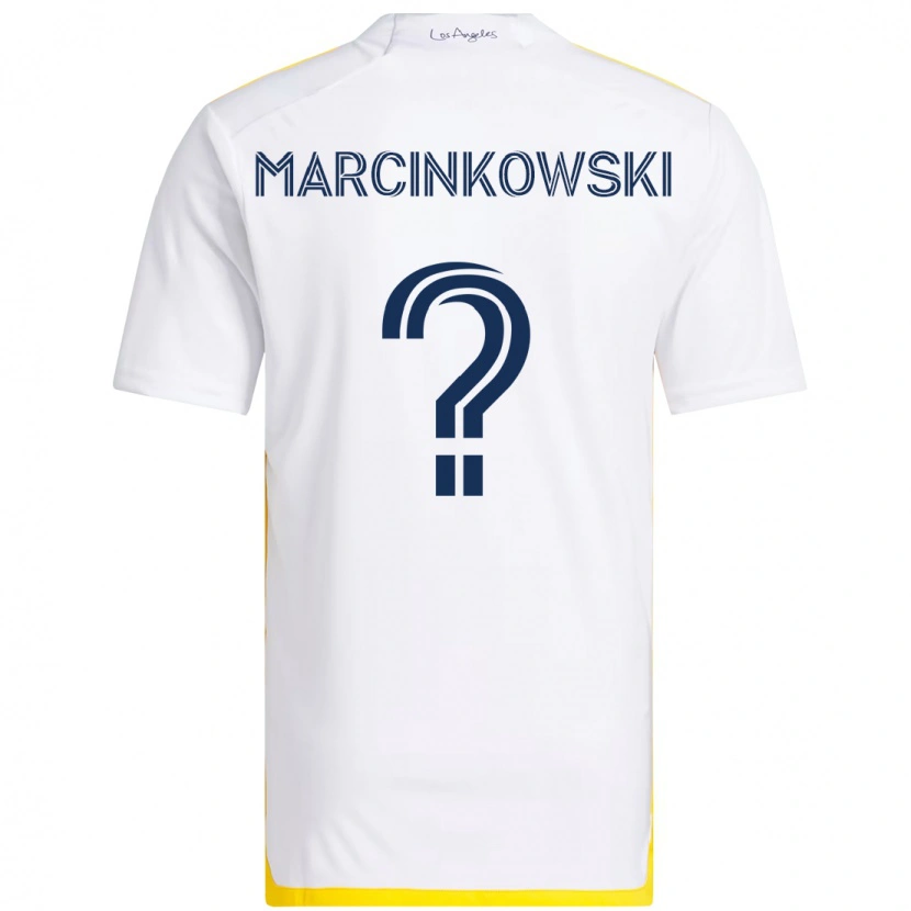 Danxen Kid Jt Marcinkowski #0 White Yellow Home Jersey 2025/26 T-Shirt