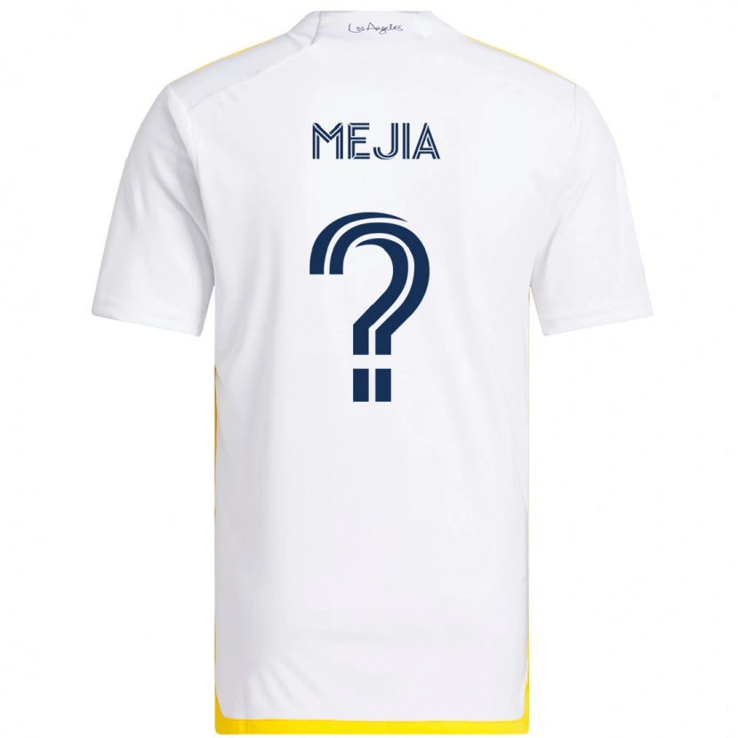 Danxen Kid Robert Mejia #0 White Yellow Home Jersey 2025/26 T-Shirt