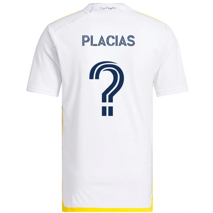 Danxen Kid Julian Placias #0 White Yellow Home Jersey 2025/26 T-Shirt