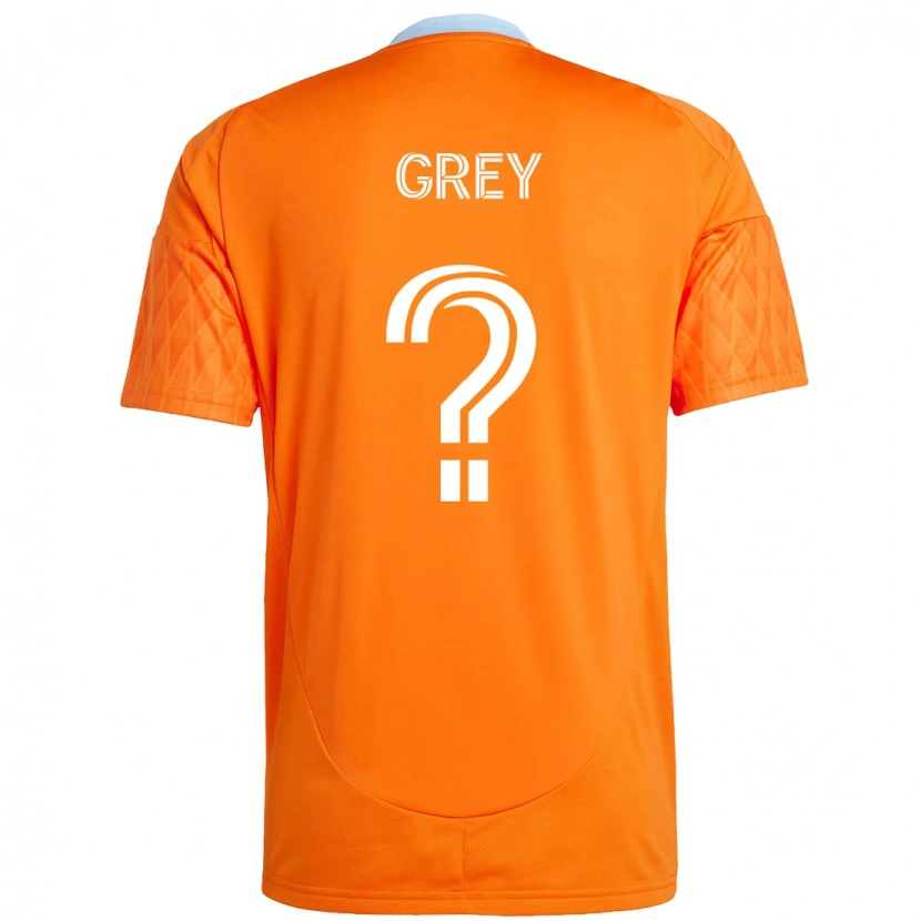 Danxen Kid Omar Grey #0 Orange White Home Jersey 2025/26 T-Shirt
