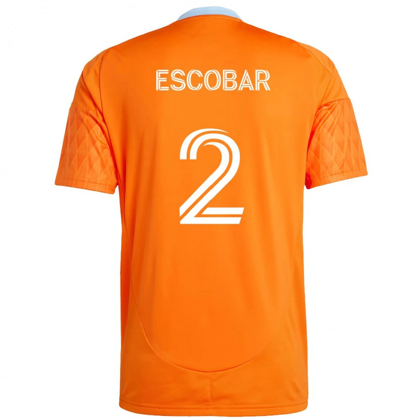 Danxen Kid Franco Escobar #2 Orange White Home Jersey 2025/26 T-Shirt