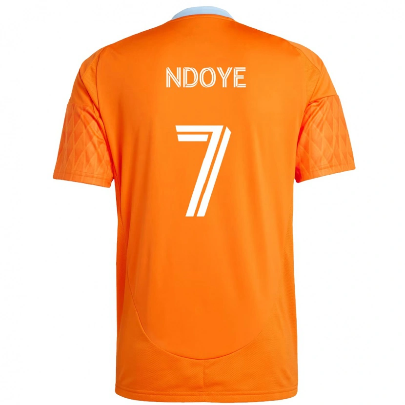 Danxen Kid Papa Ndoye #7 Orange White Home Jersey 2025/26 T-Shirt