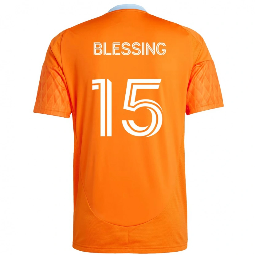 Danxen Kid Latif Blessing #15 Orange White Home Jersey 2025/26 T-Shirt