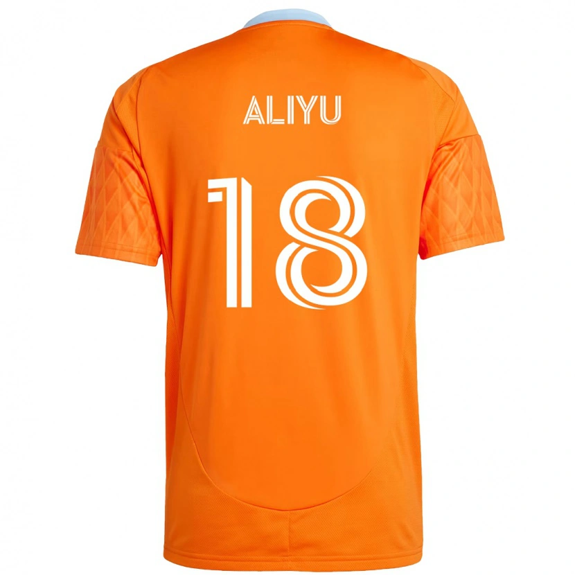 Danxen Kid Ibrahim Aliyu #18 Orange White Home Jersey 2025/26 T-Shirt
