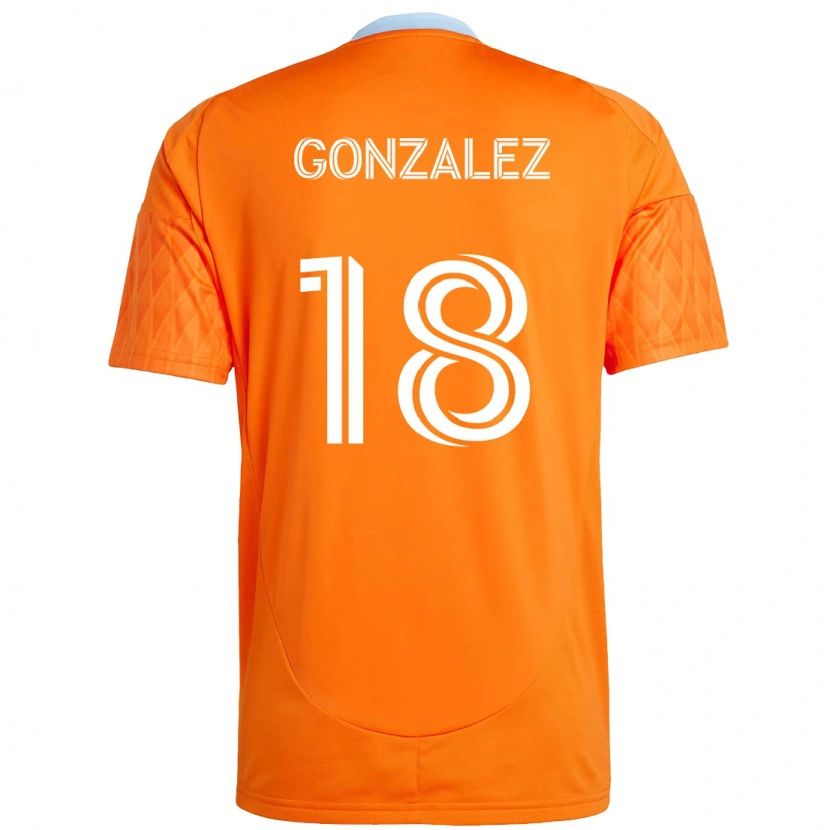 Danxen Kid Diego Gonzalez #18 Orange White Home Jersey 2025/26 T-Shirt