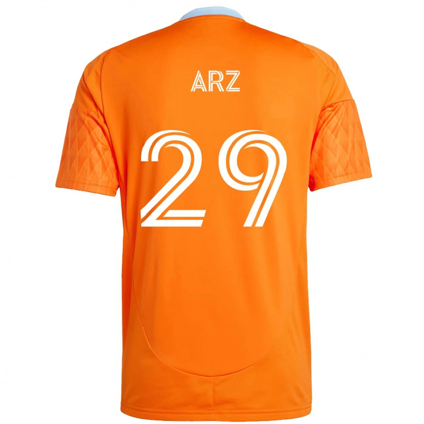 Danxen Kid Exon Arzú #29 Orange White Home Jersey 2025/26 T-Shirt