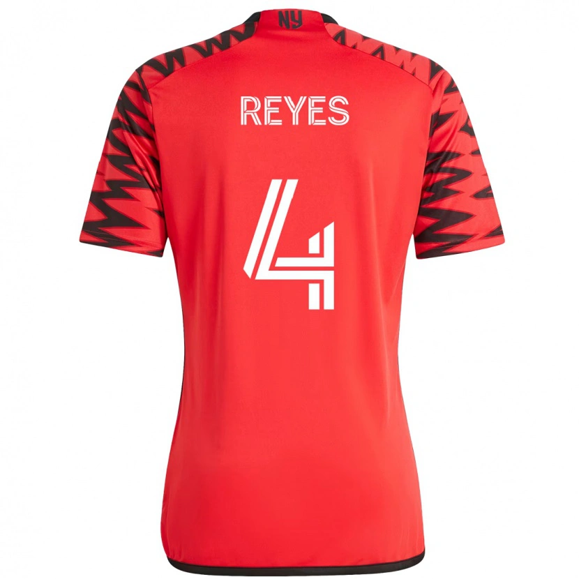 Danxen Kid Andrés Reyes #4 Red Black Home Jersey 2025/26 T-Shirt