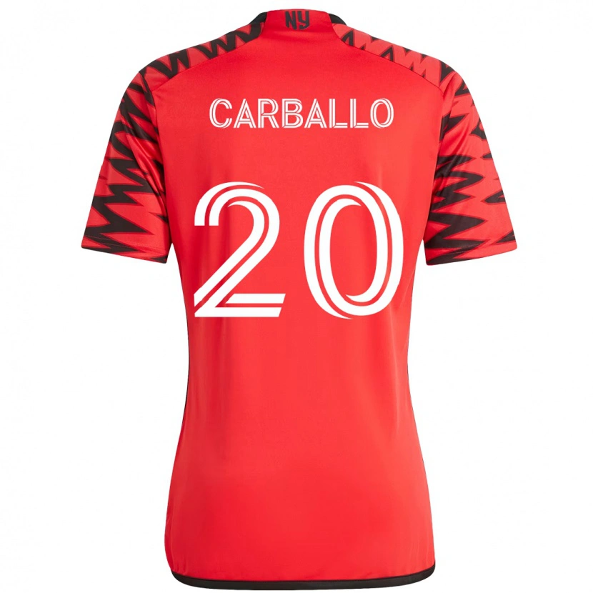 Danxen Kid Felipe Carballo #20 Red Black Home Jersey 2025/26 T-Shirt