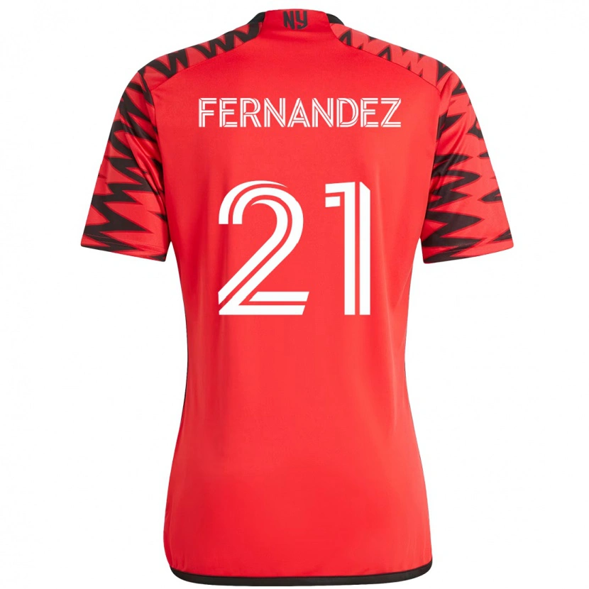 Danxen Kid Omir Fernandez #21 Red Black Home Jersey 2025/26 T-Shirt