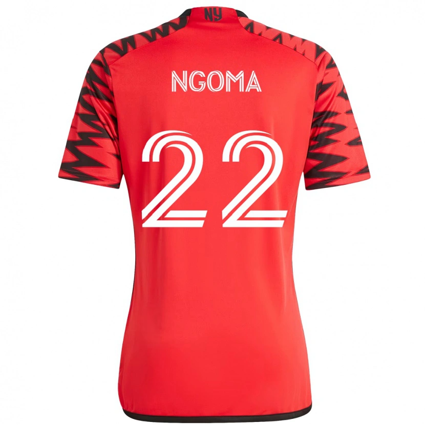Danxen Kid Serge Ngoma Jr. #22 Red Black Home Jersey 2025/26 T-Shirt