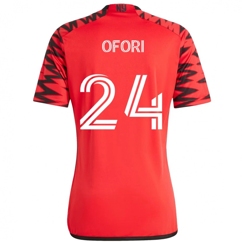 Danxen Kid Curtis Ofori #24 Red Black Home Jersey 2025/26 T-Shirt