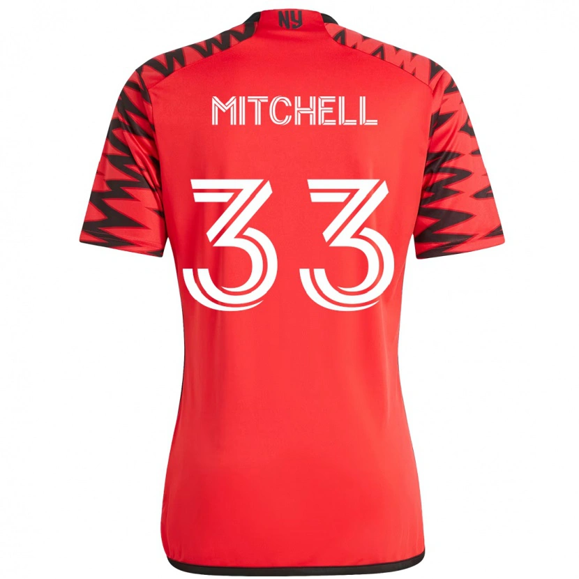Danxen Kid Roald Mitchell #33 Red Black Home Jersey 2025/26 T-Shirt