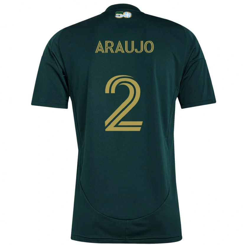 Danxen Kid Miguel Araujo #2 Black Brown Home Jersey 2025/26 T-Shirt