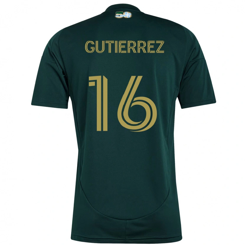 Danxen Kid Diego Gutiérrez #16 Black Brown Home Jersey 2025/26 T-Shirt