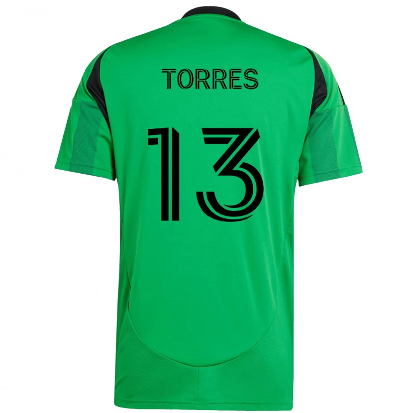 Danxen Kid Leo Torres #13 Green Black Home Jersey 2025/26 T-Shirt