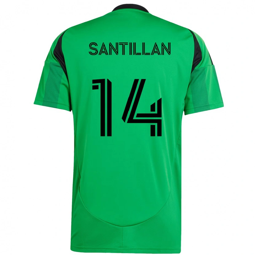 Danxen Kid Jonathan Santillan #14 Green Black Home Jersey 2025/26 T-Shirt