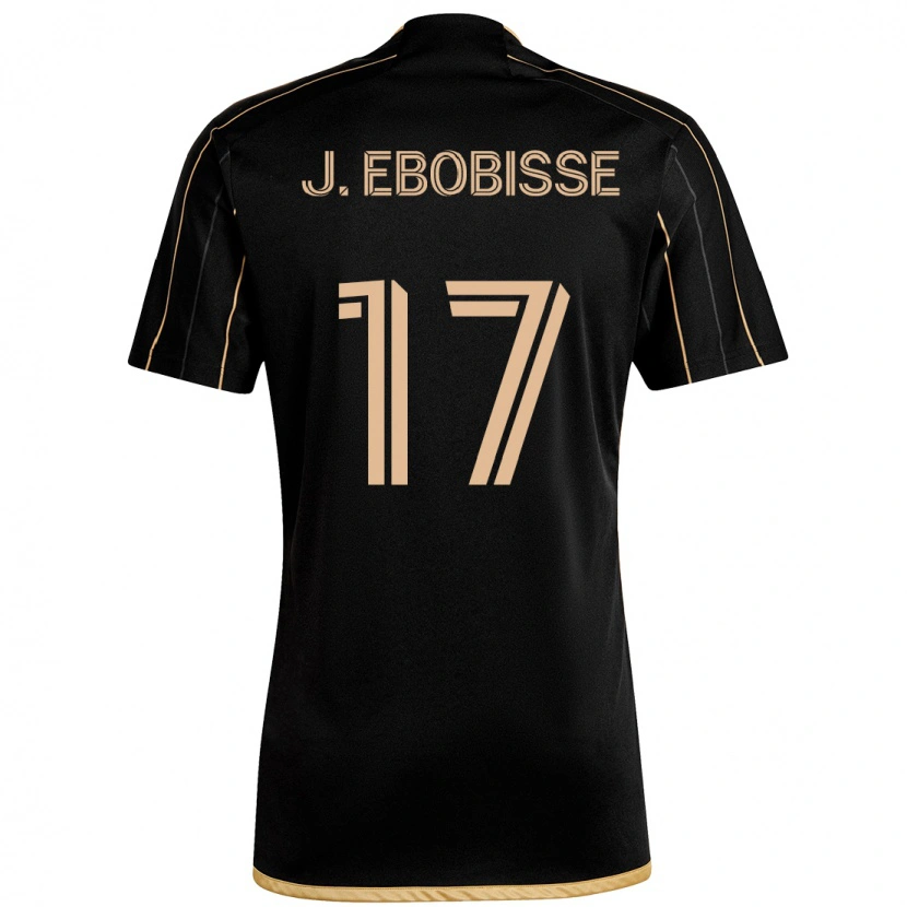 Danxen Kid Jeremy Ebobisse #17 Black Brown Home Jersey 2025/26 T-Shirt