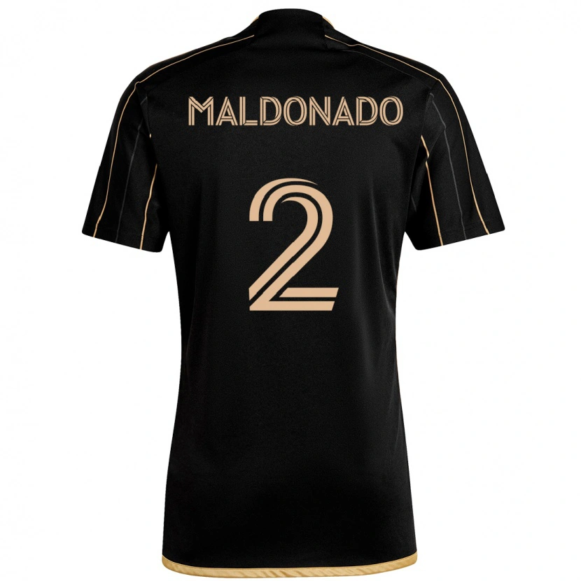 Danxen Kid Denil Maldonado #2 Black Brown Home Jersey 2025/26 T-Shirt