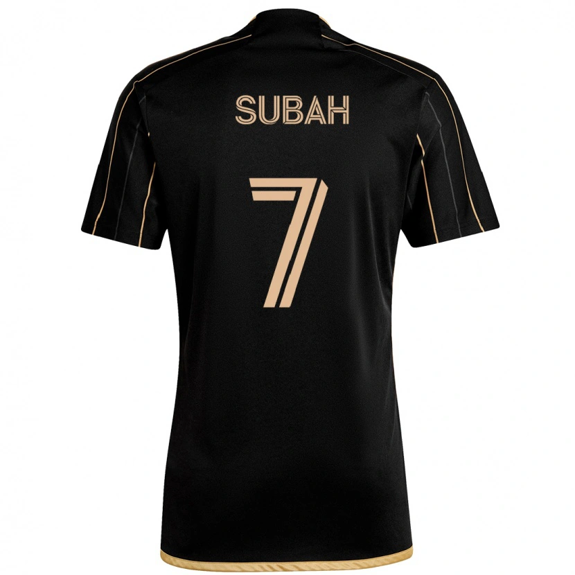 Danxen Kid Yekeson Subah #7 Black Brown Home Jersey 2025/26 T-Shirt