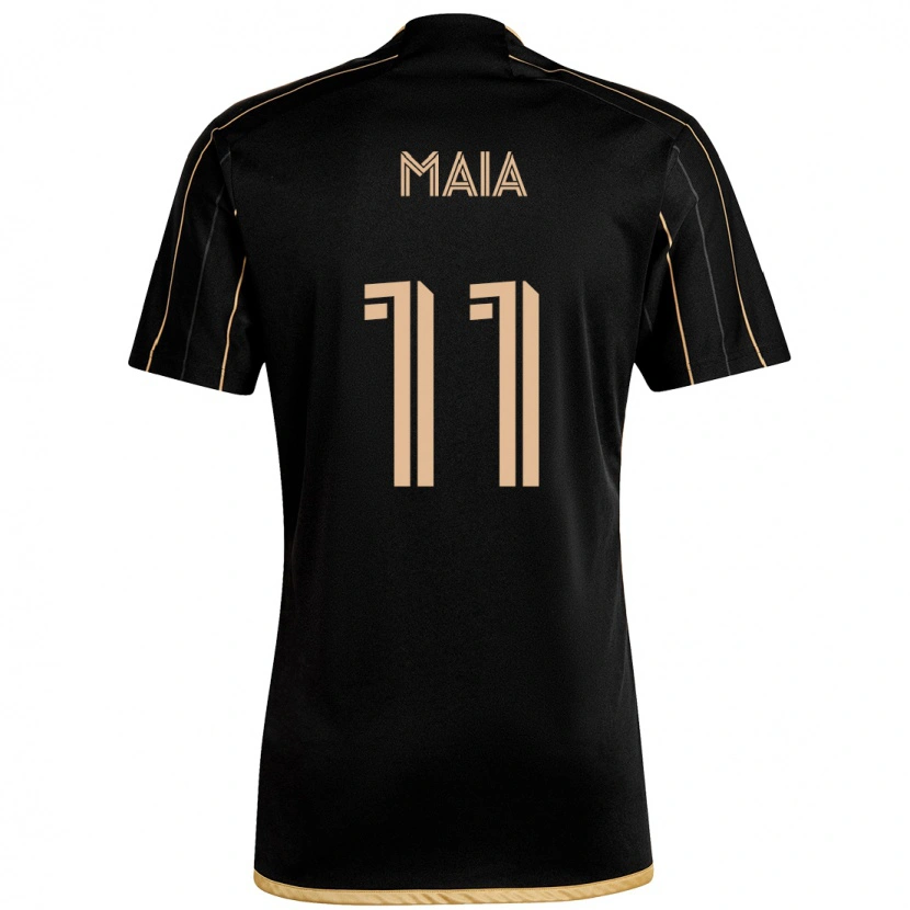 Danxen Kid Matheus Maia #11 Black Brown Home Jersey 2025/26 T-Shirt