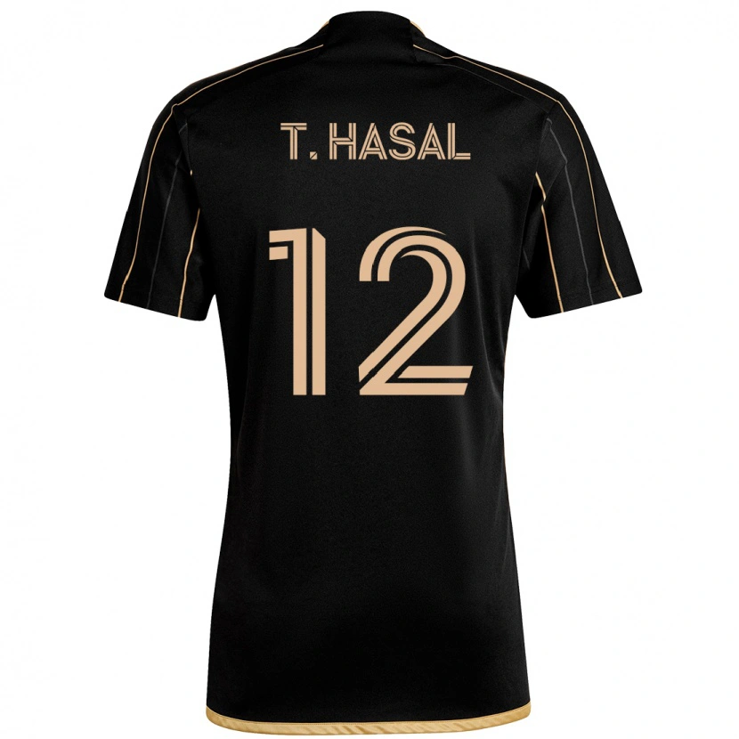 Danxen Kid Thomas Hasal #12 Black Brown Home Jersey 2025/26 T-Shirt
