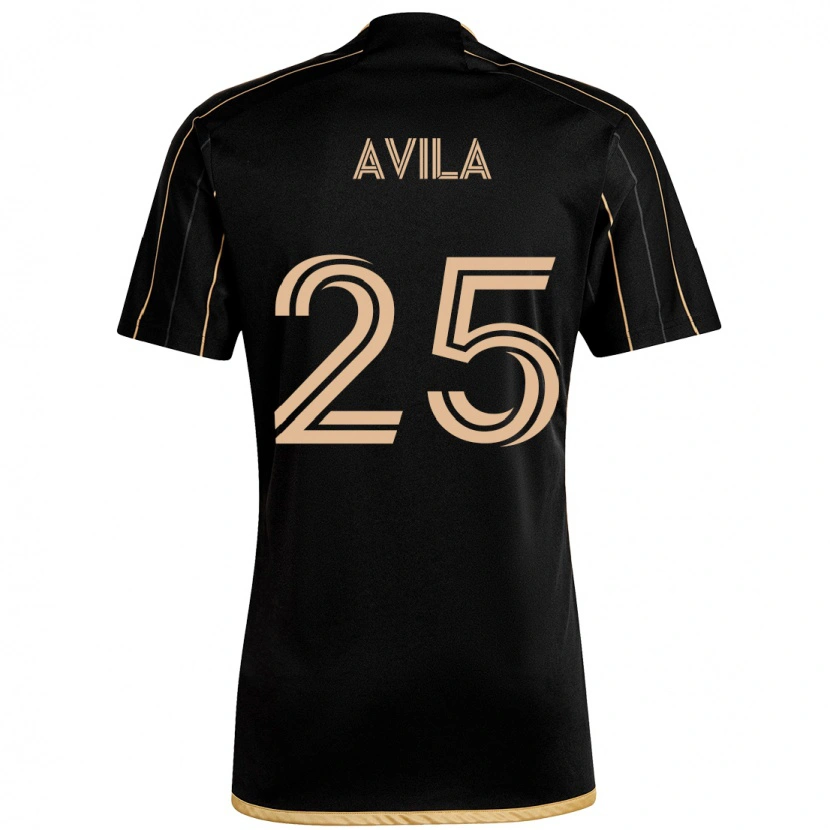 Danxen Kid Armando Avila #25 Black Brown Home Jersey 2025/26 T-Shirt