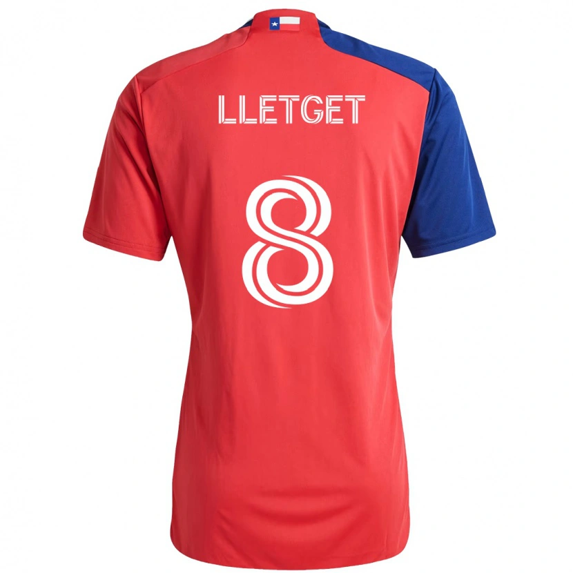 Danxen Kid Sebastian Lletget #8 Red Navy Blue Home Jersey 2025/26 T-Shirt