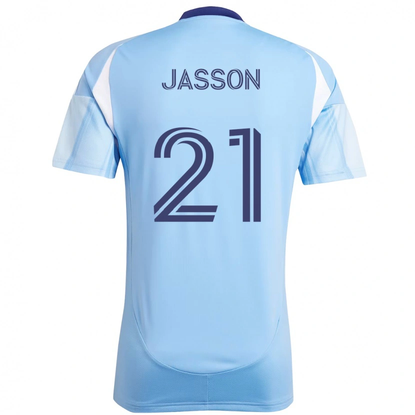 Danxen Kid Andres Jasson #21 Light Blue Home Jersey 2025/26 T-Shirt