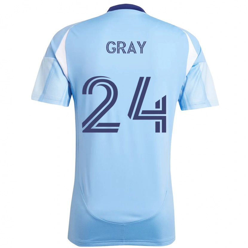 Danxen Kid Tayvon Gray #24 Light Blue Home Jersey 2025/26 T-Shirt